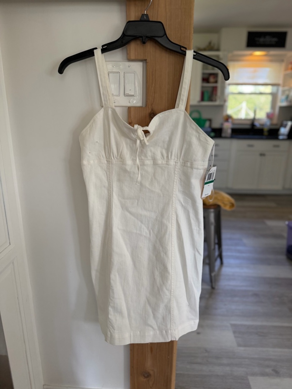 GB girls White Mini Dress with Tie Front